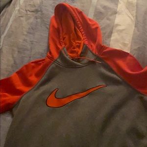 Small Nike red and gray therma fit sweater